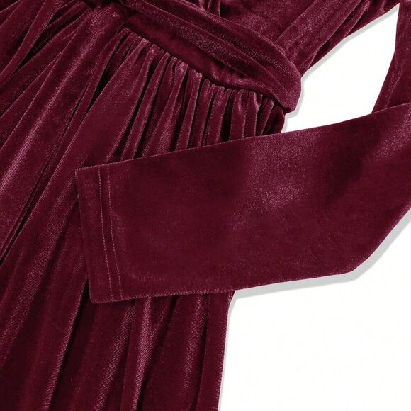 Hot Pink Elegant Party Women's Long Maxi Dress - Picture 4 of 4